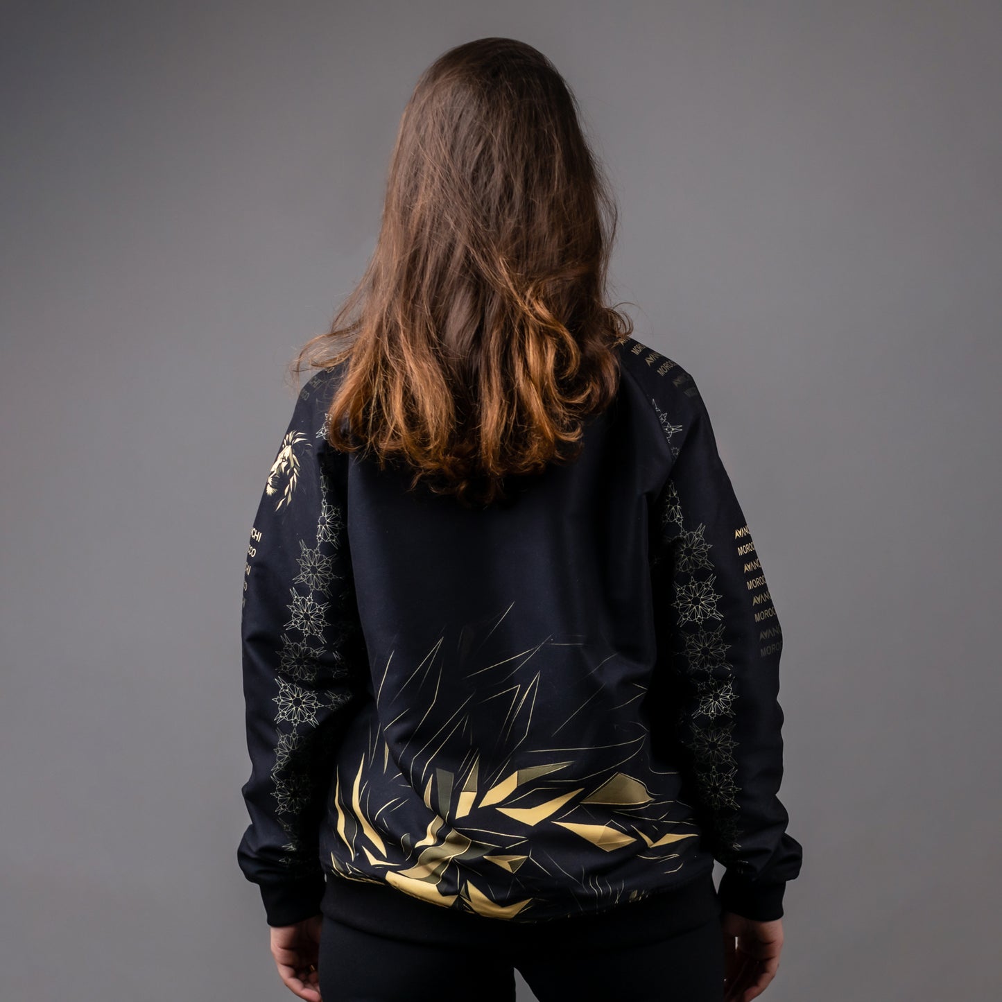 AVANCHI ATLAS LION REVERSIBLE BOMBER JACKET