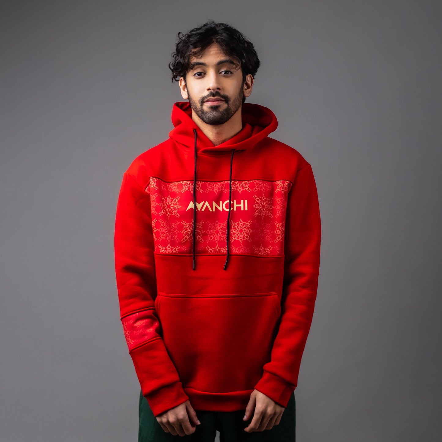 AVANCHI ATLAS LION RED HOODIE