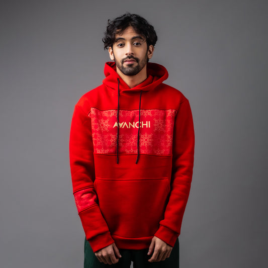 AVANCHI ATLAS LION RED HOODIE
