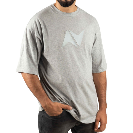 AVANCHI OVERSIZED GREY TEE